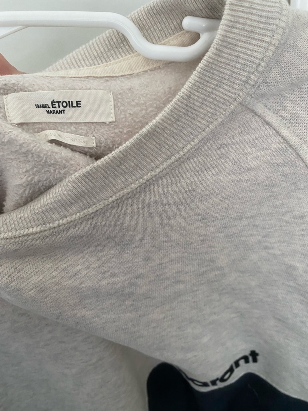 Isabel Marant Two-Tone Beige and Black Raglan Sweatshirt - Picture 4 of 4